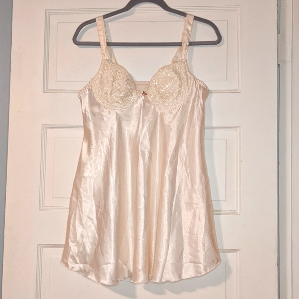 Gilligan & O'Malley Satin & Lace Babydoll